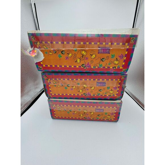 18 VTG Autumn Heirlooms Glass Pumpkin Ornaments in Box *PLEASE READ Discription* - Picture 10 of 11